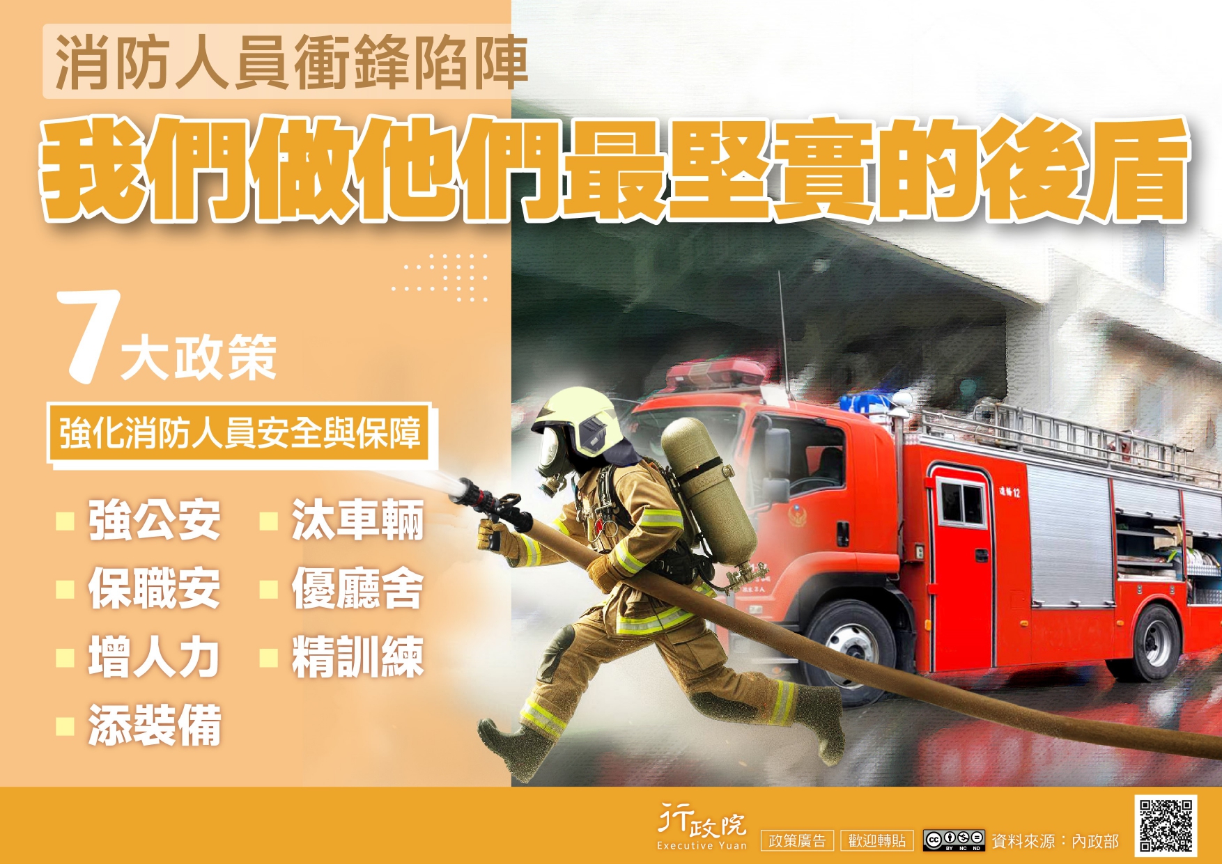 強化消防人員安全與保障