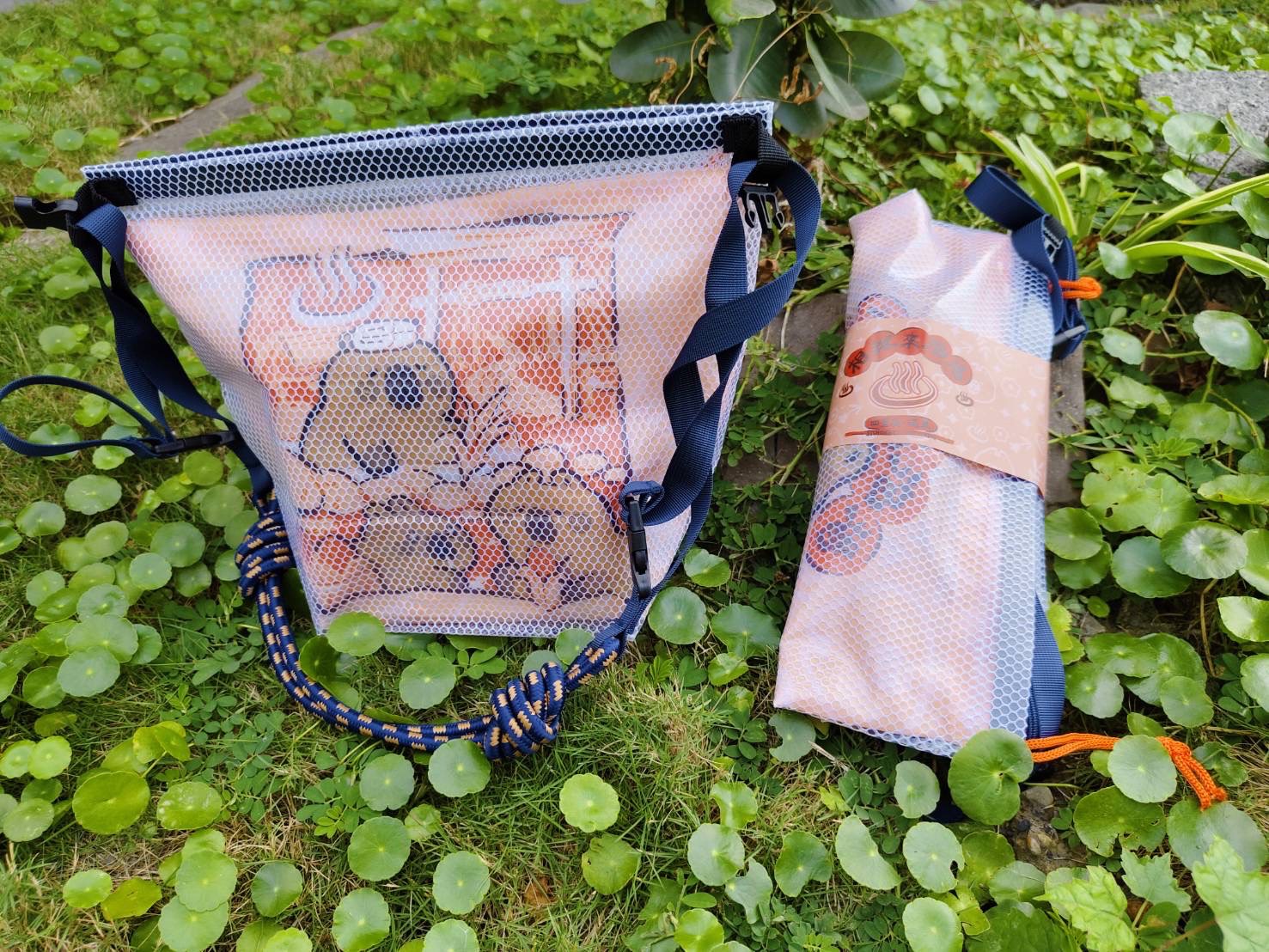 雙層帆布防水側背包