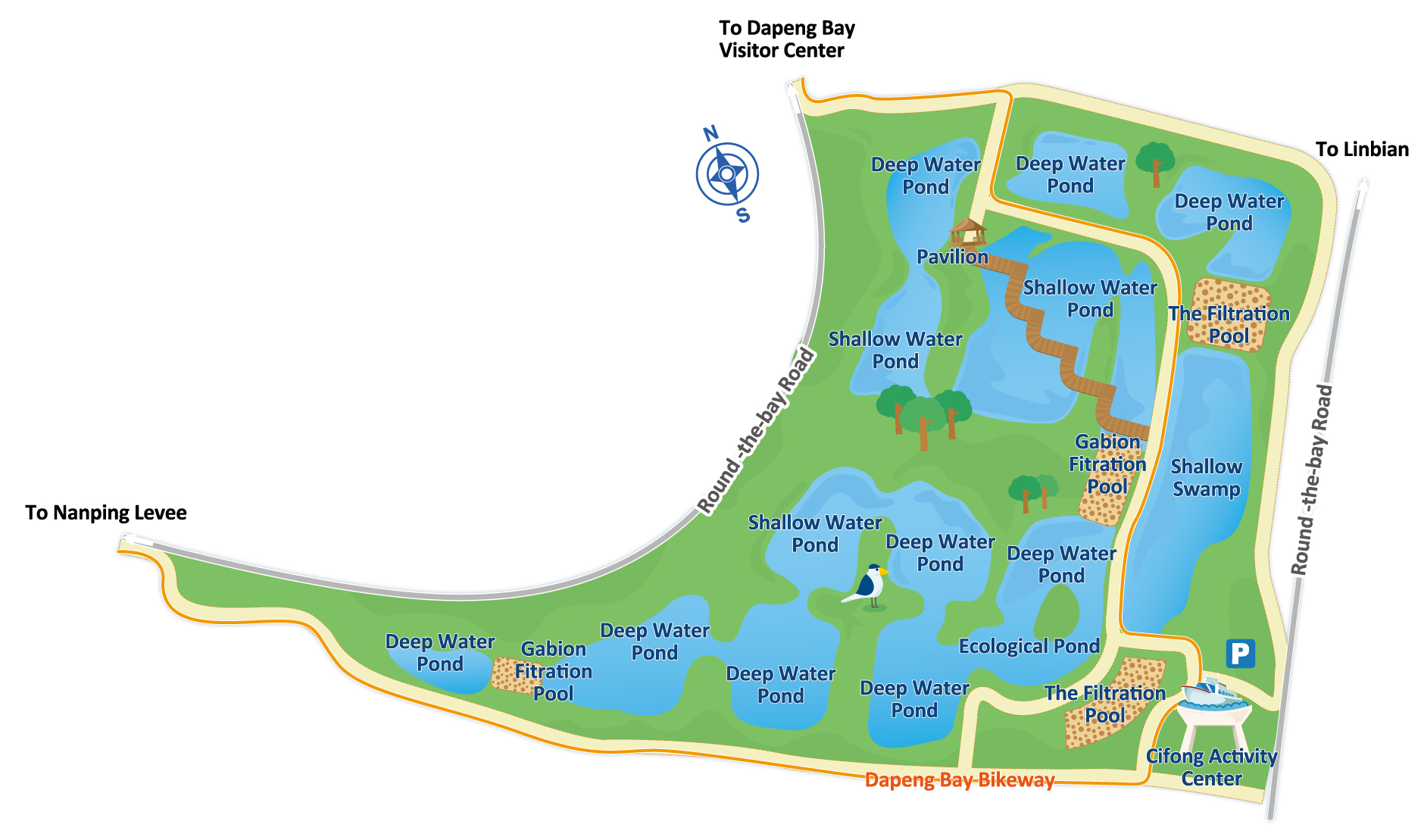 Cifong Wetland Park Map