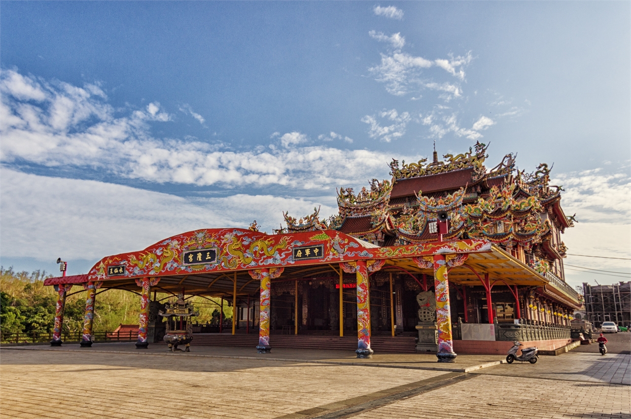 Sanlong Palace Temple Building Exterior