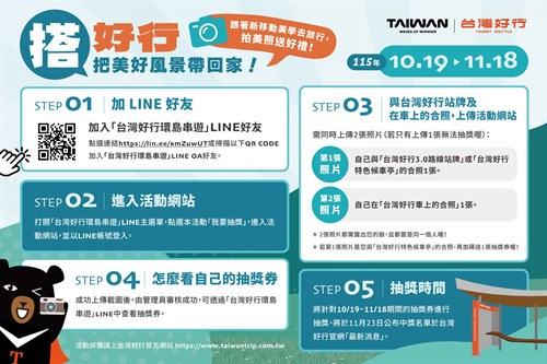 「搭好行，把美好風景帶回家」