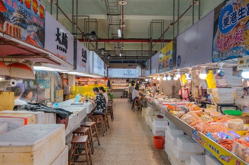 東港漁港漁產品直銷中心 市場內一景