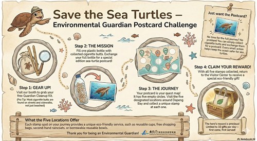 "Save the Sea Turtles” Stamp Collection Mission